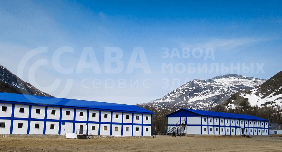 Общежития на 129 человек для строителей Байкальского железнодорожного тоннеля в рамках программы модернизации БАМа